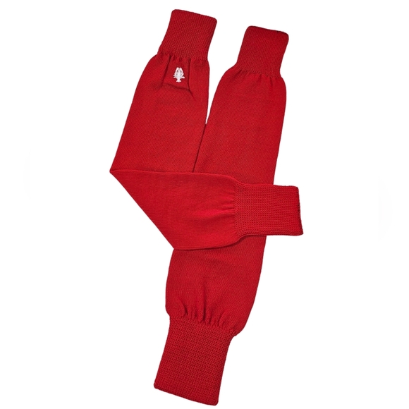 Vintage Red Leg Warmers, Sweater Knit - Picture 1 of 5